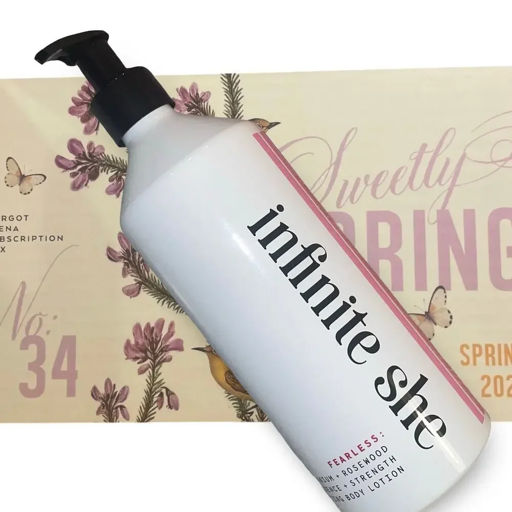 Infinite She Fearless Hydration Body Lotion Inspire NEW Margot Elena Spring 2026